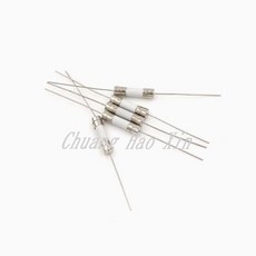 20PCS 크기 520mm 핀이 있는 세라믹 퓨즈 튜브 250V F1A 2A, 가지고 다닐 수 있는, 08 F6.3A
