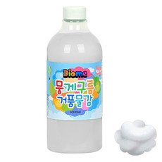 키즈맘아트 뭉게구름 거품물감 리필 1000ml 흰색, 본품, 본상품선택