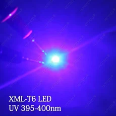 CREE XML XM-L T6 LED U2 10W 콜드 화이트 웜 블루 UV 고출력 이미터 다이오드 14mm 16mm 20mm 25mm PCB DIY용 1 개