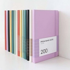꿈꾸는비 밴드 모눈 노트 직장인노트, 라벤더