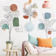 인테리어 데코 벽면스티커 리폼시트지 시리즈 북유럽풍 벽면스티커-플랜테리어 P92