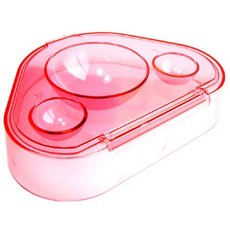 (바이원아이즈) 소프트렌즈 하드렌즈 콘택트렌즈 세척접시, 1개, 핑크