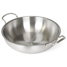 키친아트 인덕션 스뎅 전골냄비 높은형, 34cm, 실버, 1개