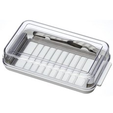 스케이터 스테인리스 커터식 버터 케이스 200 g용 전용 버터 나이프 첨부 일본제 BTG2DXNN-A, 단품, 1개