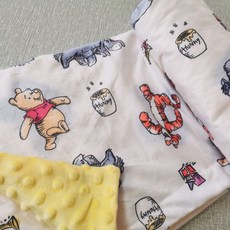 卡通嬰兒毯，柔軟舒適，多功能用途，寶寶呵護必備, 插畫維尼