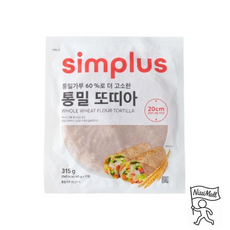 simplus 통밀또띠아, 1개, 315g