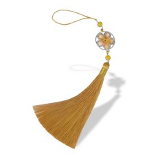 [인디케이] 금색 금장 매화꽃 태슬 노리개 (2개)