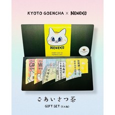 neneko貓日 京都円縁茶 問候茶包禮盒 (5入組) - 可愛貓咪造型 日本京都茶葉 精美送禮首選, 1個