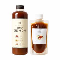 담화당 국내산 대추로 만든 수제 대추차 진한 원액 1kg, 2개, 1개입, 330g