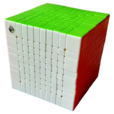 裕鑫 黃龍 10階 魔術方塊 速解 魔方 高階 十階 智勝 六色彩色無貼紙, 多色, 1個