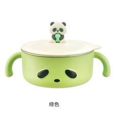 兒童316L不鏽鋼輔食碗 寶寶保溫防摔防燙餐具, 绿色 綠色