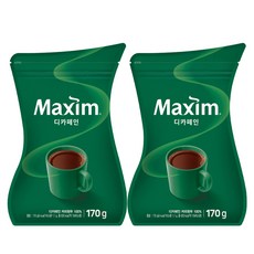 맥심 디카페인 커피 리필 170G x 2개, 1개