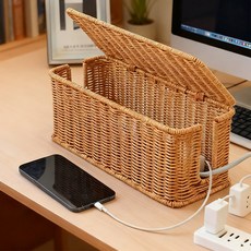 지칸디 라탄 멀티탭 정리함