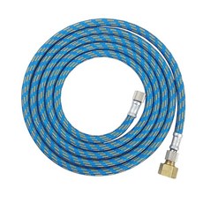 QDY 한쪽 끝에는 표준 1/8" 피팅이 있고 쪽에는 1/4" 피팅이 있는 6피트 나일론 에어브러시, 1.8m, 파란색, PC