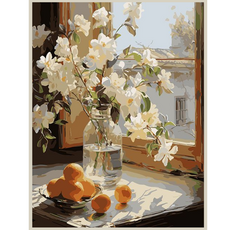 온메이드 DIY 명화그리기 그림그리기 세트 MD-220, 1개, 03 백화