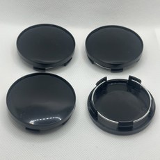 4 개/대 58mm 자동차 휠 센터 캡 림 Hubcap 커버 블랙 실버 ABS 방진 수정 액세서리, Black