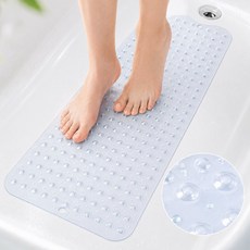 안심구매단 욕실 미끄럼 방지 패드 욕조 매트 물빠짐, 1개, 투명