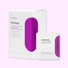 [공식몰] 위클리랩 이너플리 저분자 콜라겐 히알루론산 15p, 24.75g, 1개