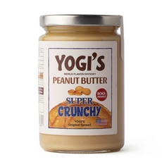 요기스 100 무첨가 무가당 NonGMO 땅콩버터 땅콩잼 크런치 360g 하이올레익 미국산, 1개