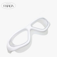 다알리아 수영 물안경 안티포그 김서림방지 UV차단 와이드뷰 실리콘 수경, 1개, 화이트
