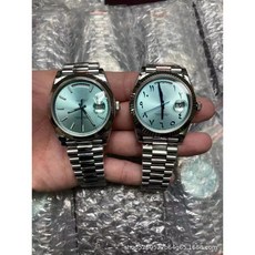 勞家日誌星期日雙歷全自動機械鋼帶男士藍寶石防水男表C廠家代發