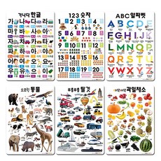 幼兒學習壁圖6件組, 第2階段, 나우에듀