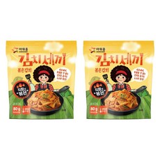 아워홈 김치세끼 볶은김치, 80g, 2개