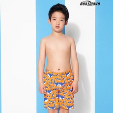 Heatwave 熱浪 兒童海灘褲 橘陽海洋鯊 D011 男童沙灘褲
