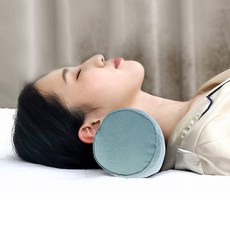 불면증 이젠 안녕~ 꿀잠수면 목이 편안한 원형 경추 마사지 목베개 민트, 단품