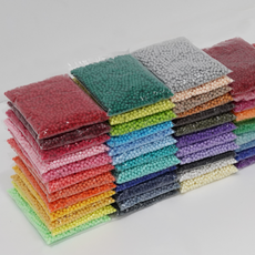 대용량 8mm 아크릴 원형 비즈 비즈발 만들기 팔찌 공예 재료 1000개입 도매, 1개, TP(투명핑크) 1000개입