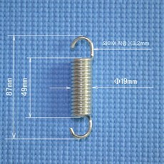 트램폴린 용수철 부품 육각 점프 여분 허리 드럼 스프링 교체용, 4중 트램폴린 전용 87mm