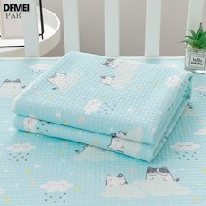 DFMEI 空氣層隔尿墊嬰兒隔尿墊可水洗月經生理期空氣棉隔尿用品, 1個, 綠色貓咪