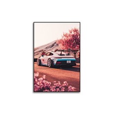 슈퍼카 스포츠카 액자 벽 장식 인테리어 레이싱 포스터, PS프레임 + 캔버스, 50x70, NPSC-16
