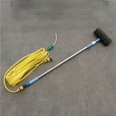 버스 세차봉 연장막대 세차용 대걸레밀대 청소장비 차량관리 대형차, 1.6m+10m 호스