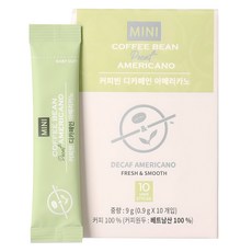 커피빈 디카페인 아메리카노 원두커피스틱, 1개, 10개입