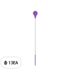 실리만 실리콘 빨대솔, 13개, 연보라
