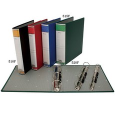 自強 四孔圓形夾 檔案夾 510F / 515F / 520F - 文件整理好幫手, 黑,510F (背幅 40 mm), 1個