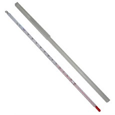 유일 알콜온도계 유리 막대 알코올 온도계 -30-110도 30cm 1도 휴대용 아나로그