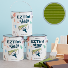 이지틴트 오일스테인 오일스텐 방부목페인트 2리터, 1개, 리프그린, 2L