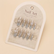 小紅書爆款穿戴甲高級感貓眼水鑽美甲片漸變輕奢純欲假指甲貼30片, 1個, BY1898:手工甲XS碼#10片/袋