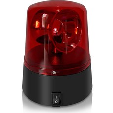 회전 레드 플래시 비콘 파티 램프 DJ 스트로브 라이트 디스코 볼 라이트 (레드)