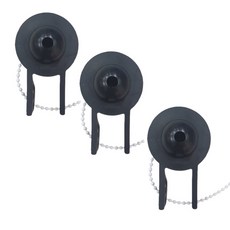 본라이프 양변기 PVC 마개 양변기고무마개 통고무마개, 검정, 3개