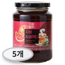 초록원 자몽 블랙티, 560g, 5개, 1개입