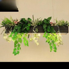 조화 샹들리에 천장 식물 매장 조명 카페 레스토랑, 스타일 F 120cm