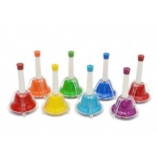 聯豐樂器 台製外銷 8音按鐘 八音旋律鐘 彩色律音鐘/彩虹按鐘, 1套