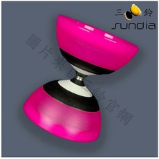 SUNDIA 三鈴 扯鈴 G3五培系列 扯鈴 培林 培鈴 五培鈴 初學 進階皆可使用 (送扯鈴木棍), 1個, 進透桃【送扯鈴木棍】