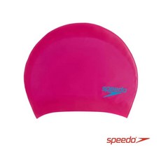 Speedo 兒童矽膠泳帽, 粉, 1個