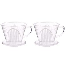 핸드드립 드리퍼 커피추출기 커피용품 아크릴드리퍼 101D 2개 세트, 1개