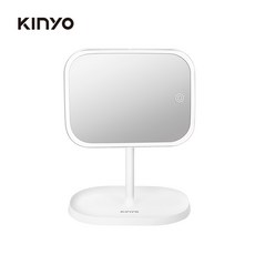 【KINYO】LED觸控調光化妝鏡 - 化妝鏡 LED燈 觸控調光 雙電源供電