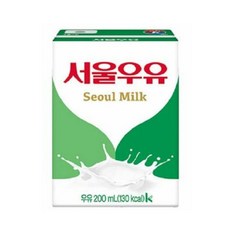 서울우유 멸균우유200mlx24팩(유통기한8월02일), 24개, 200ml